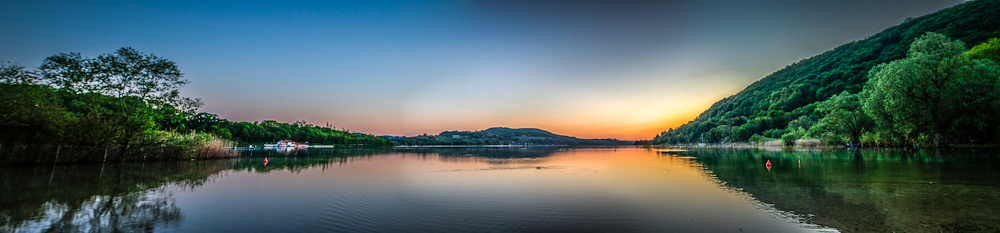 Lac de Charavines Lever du soleil