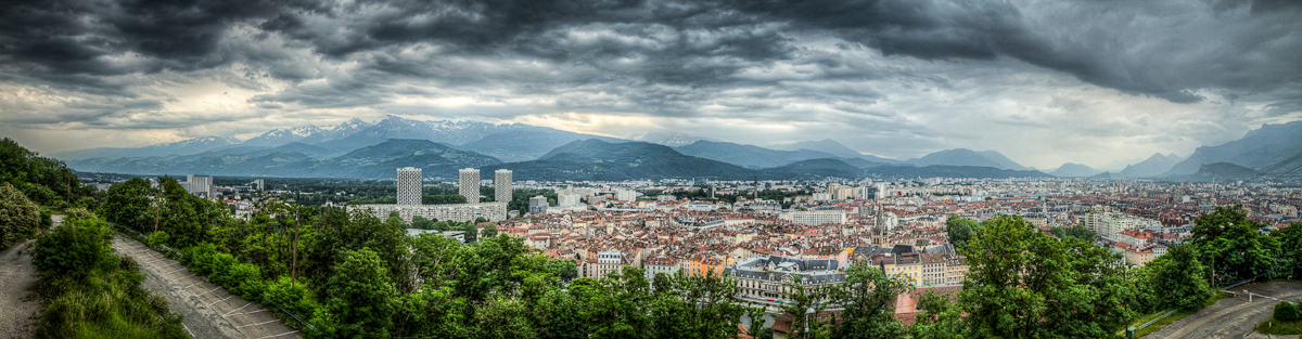 Grenoble depuis l'institut Dolomieu / la Bastille