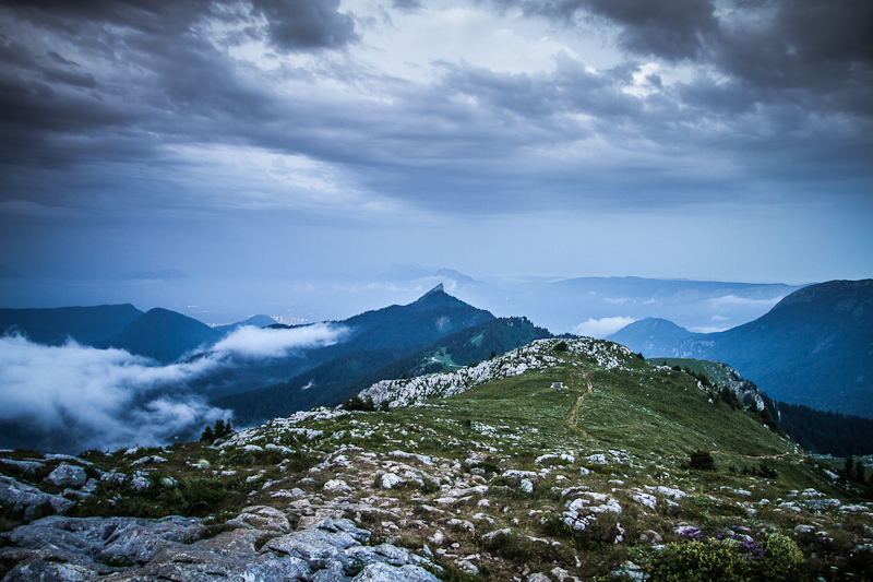 Vue du sommet de Charmant Som: 5h27